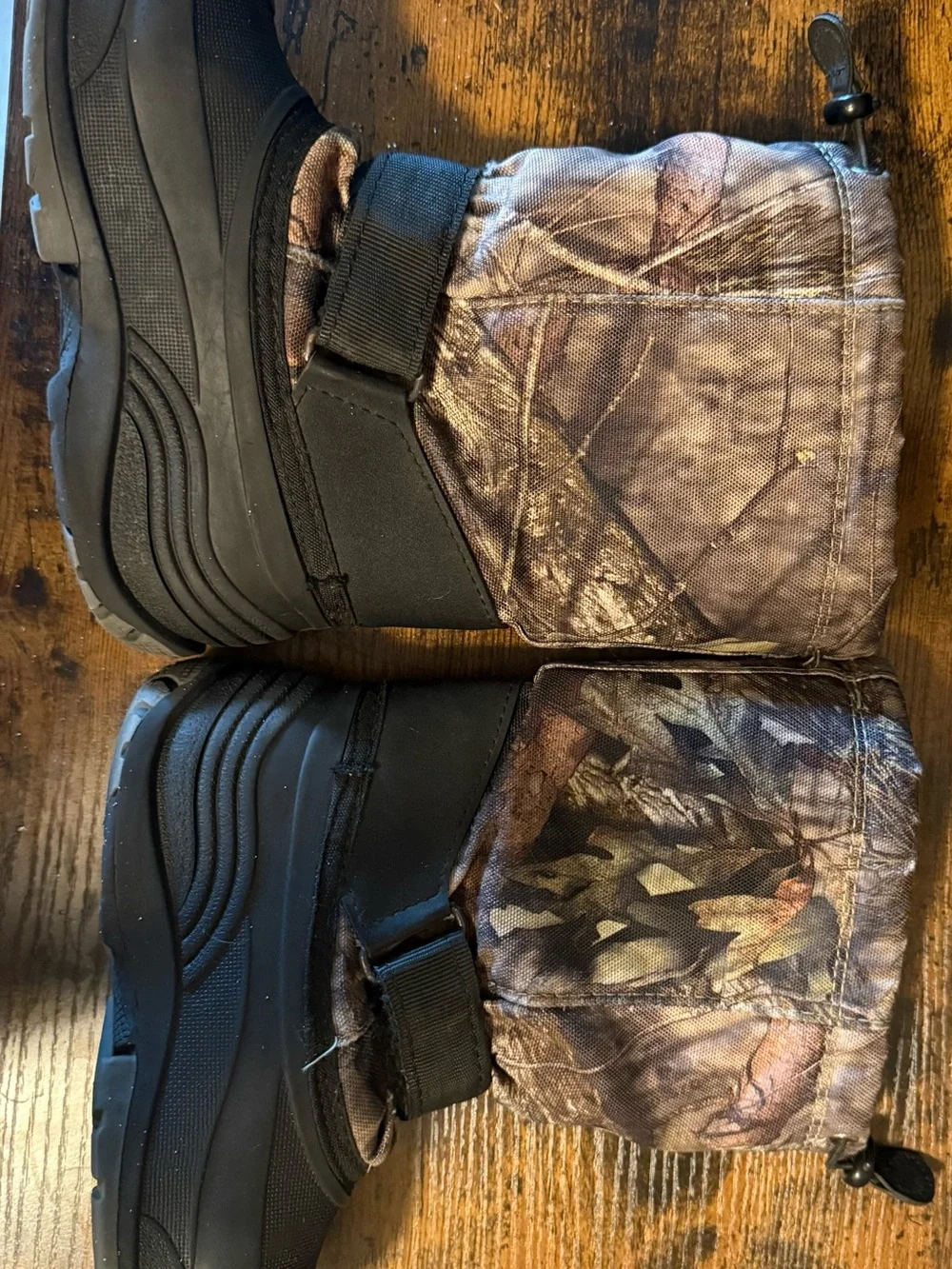 Kamik Black and Camo Insulated Winter Boots
